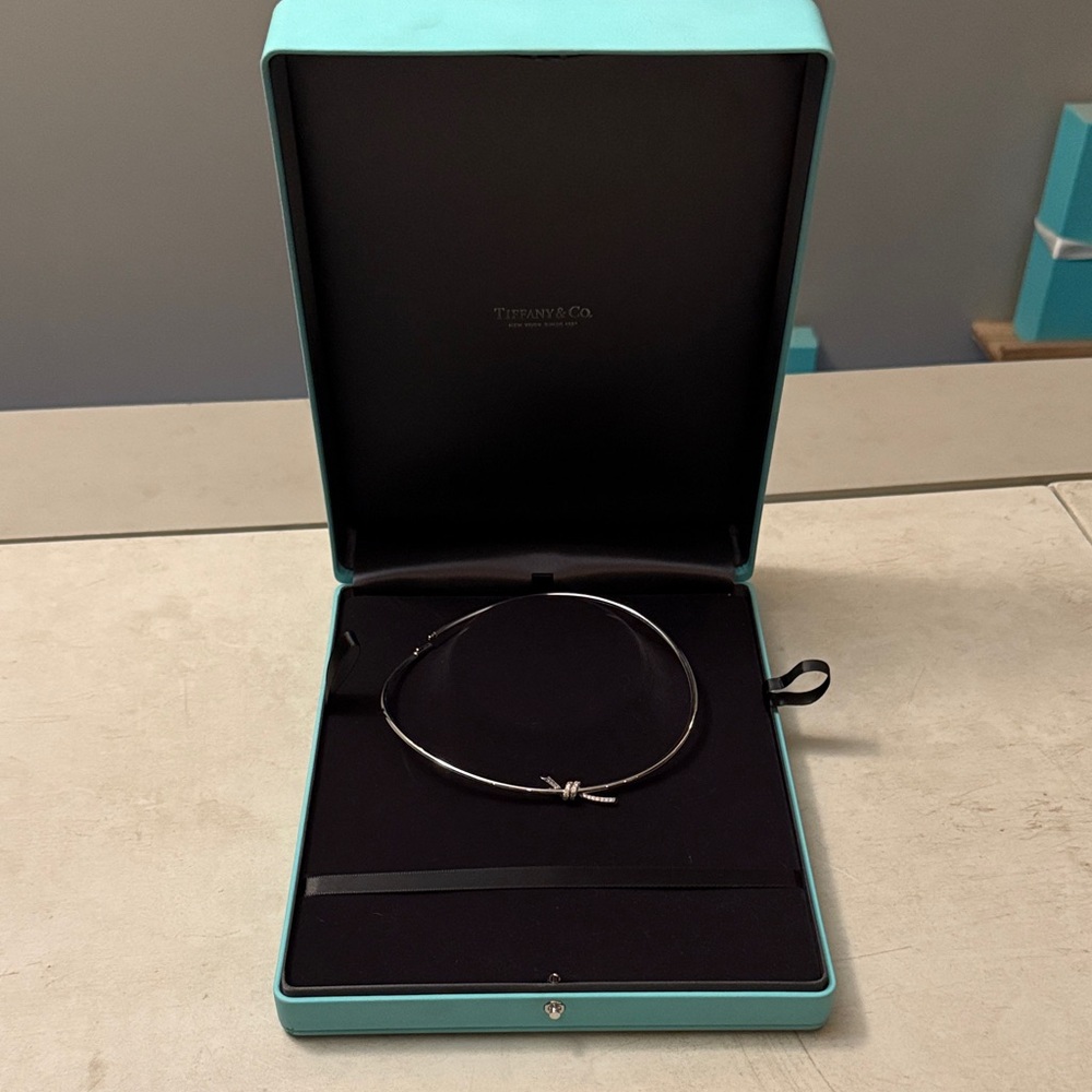 Tiffany & Co. Silver Bow Necklace